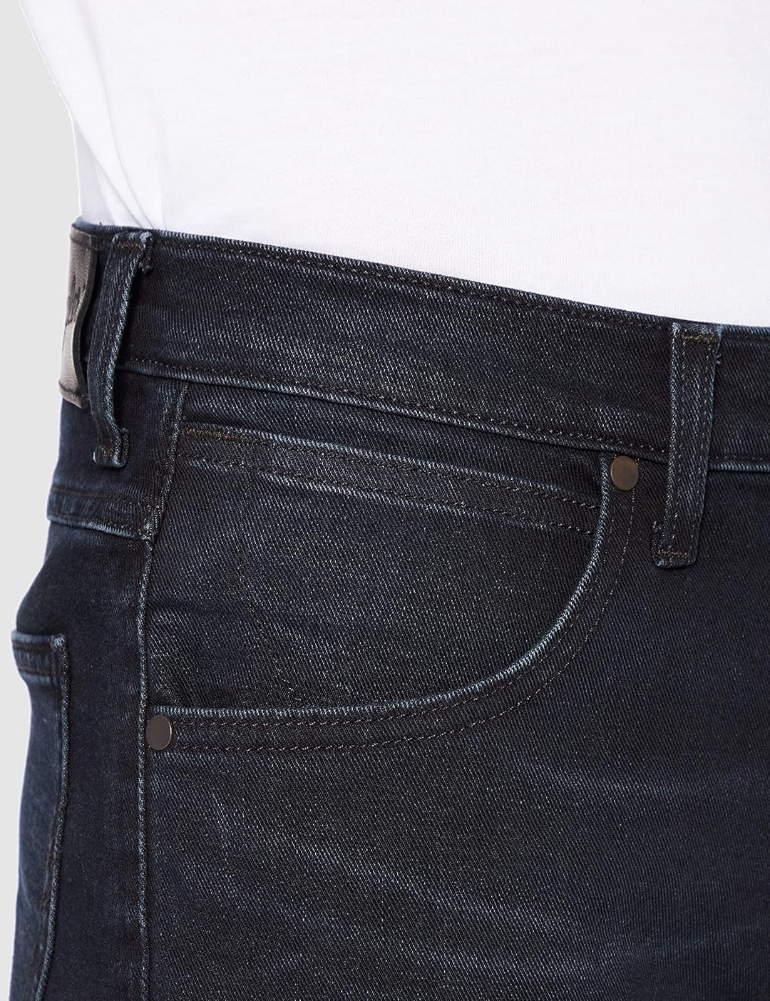 Wrangler Herren Jeans Hoher Bund W12OH118N 30W / 38L Blau (Dark Fuzz 77j), 30W / 38L Blau (Dark Fuzz