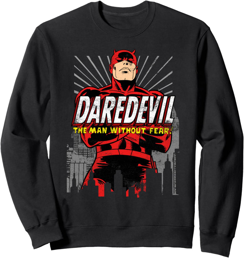 Marvel Daredevil The Man Without Fear! Retro Sweatshirt