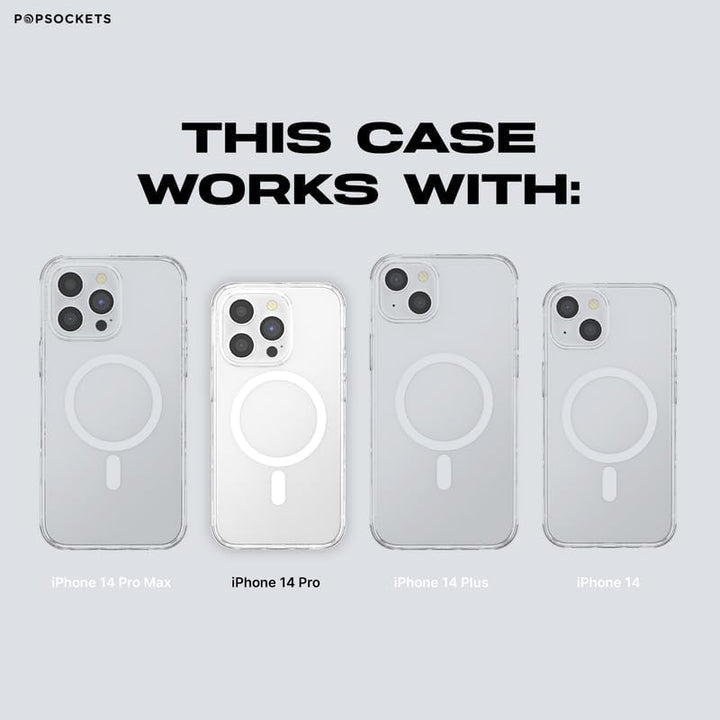 PopSockets: PopCase PlantCore für MagSafe - Hülle für iPhone 14 Pro mit Abnehmbarem PopGrip Slide So