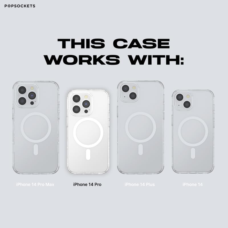 PopSockets: PopCase PlantCore für MagSafe - Hülle für iPhone 14 Pro mit Abnehmbarem PopGrip Slide So