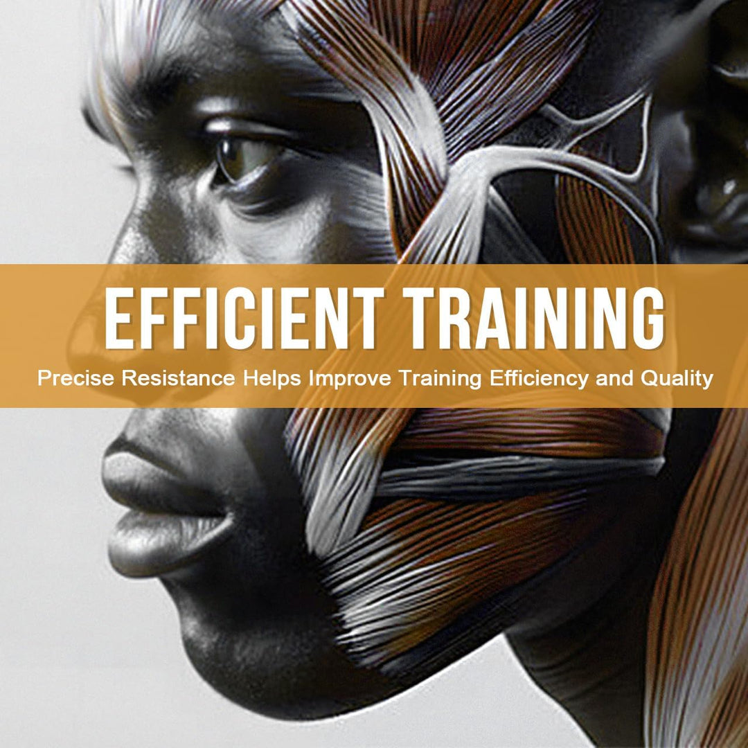 HUGEOAKS Kiefertrainer, Einstellbarer Widerstand, 46-130 LBS, Kiefer-, Gesichts- und Nackentrainer,