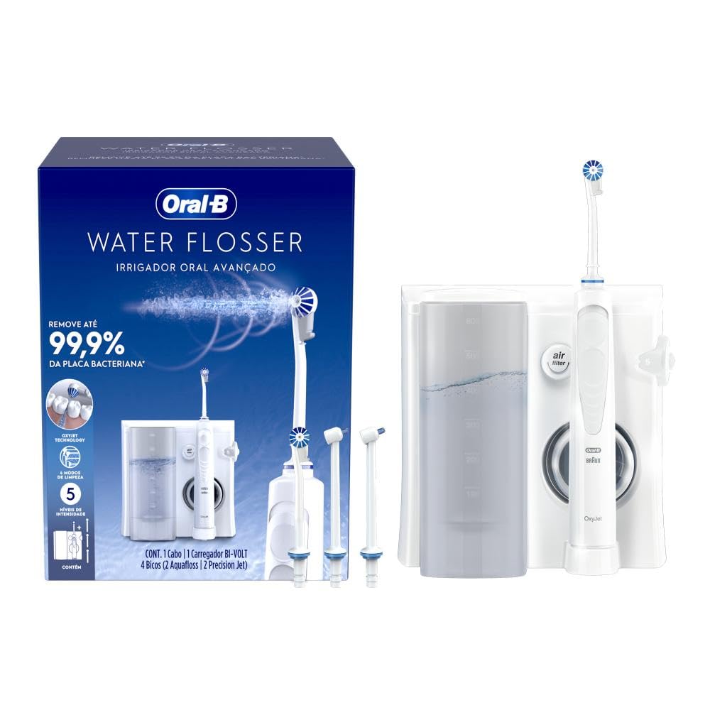 WaterFlosser Oral-B Wasserseide, entfernt bis zu 99,9% Plaque*, 5 Intensitätsstufen