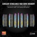 Corsair Vengeance RGB DDR5 64GB (4x16GB) 5600MHz C36 AMD-Optimierter Desktop-Speicher (Dynamische Ze