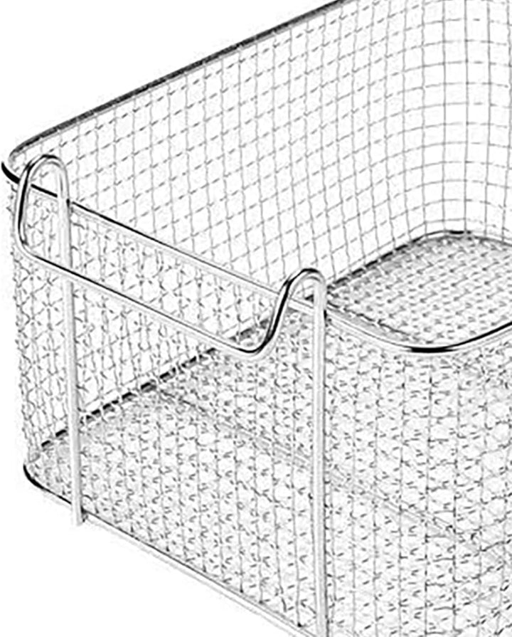 Frittierkorb mit Langem Griff, Elektrischer Frittierkorb aus Metallgeflecht für den Gewerblichen Geb