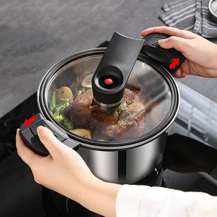 Herd Druckkochtopf | Edelstahl Schnellkochtopf Mit Schnellem Kochergebnis - Ergonomisches Kochgeschi