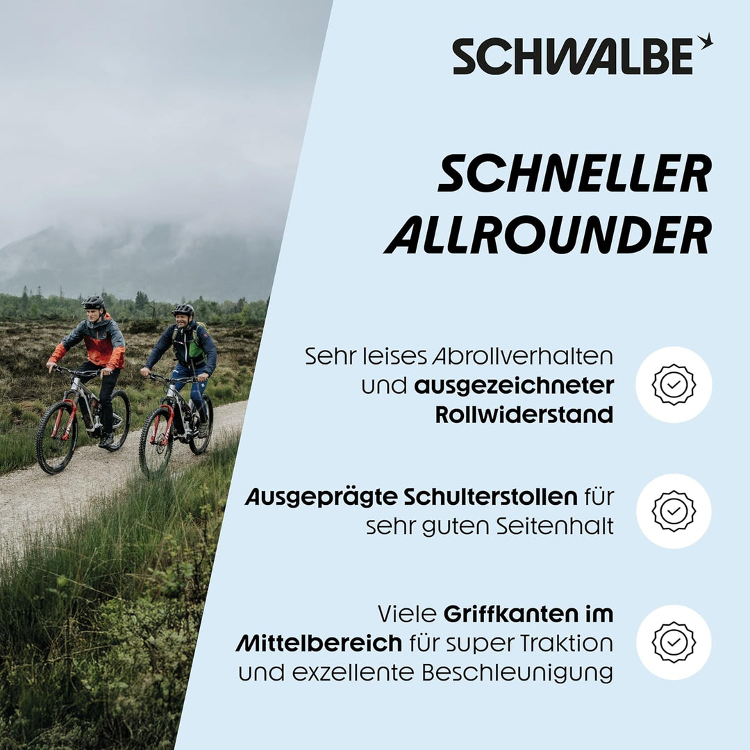 Schwalbe Racing Ralph Evo Faltreifen // 60-622 (29x2,35') Super Race Transp. Skin schwarz/transparen