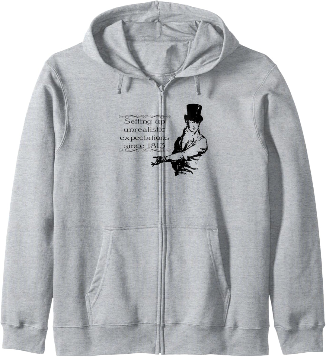 Funny Jane Austen Mr. Darcy Expectations Literary Book Club Kapuzenjacke