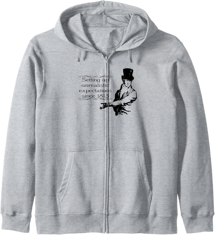 Funny Jane Austen Mr. Darcy Expectations Literary Book Club Kapuzenjacke