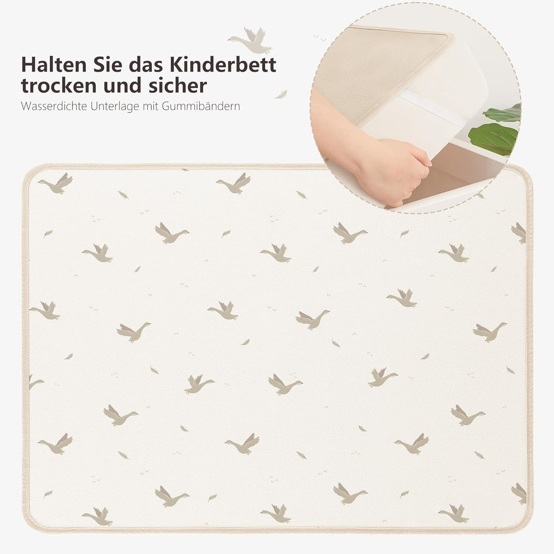 Susurration 2er Pack Bettunterlage Wasserdicht Kinder 75x90 cm Waschbar Matratzenschoner Baby Inkont