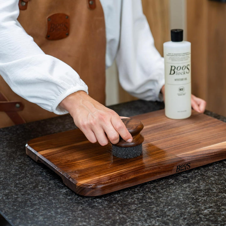 Boos Block Schneidebretteröl- und Wachs-Set – 473 ML Schneidebrett Öl + 148 ML Schneidebrett Holzwac