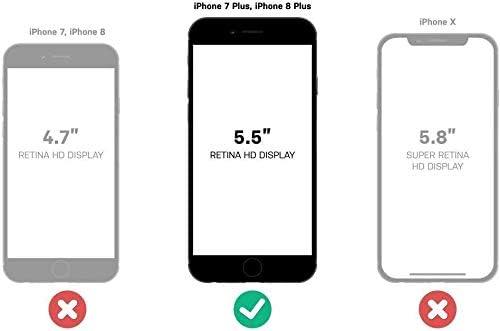 OtterBox + Pop Symmetry Series Hülle für iPhone 7 Plus und iPhone 8 Plus (Go to Blue), Go To Blue