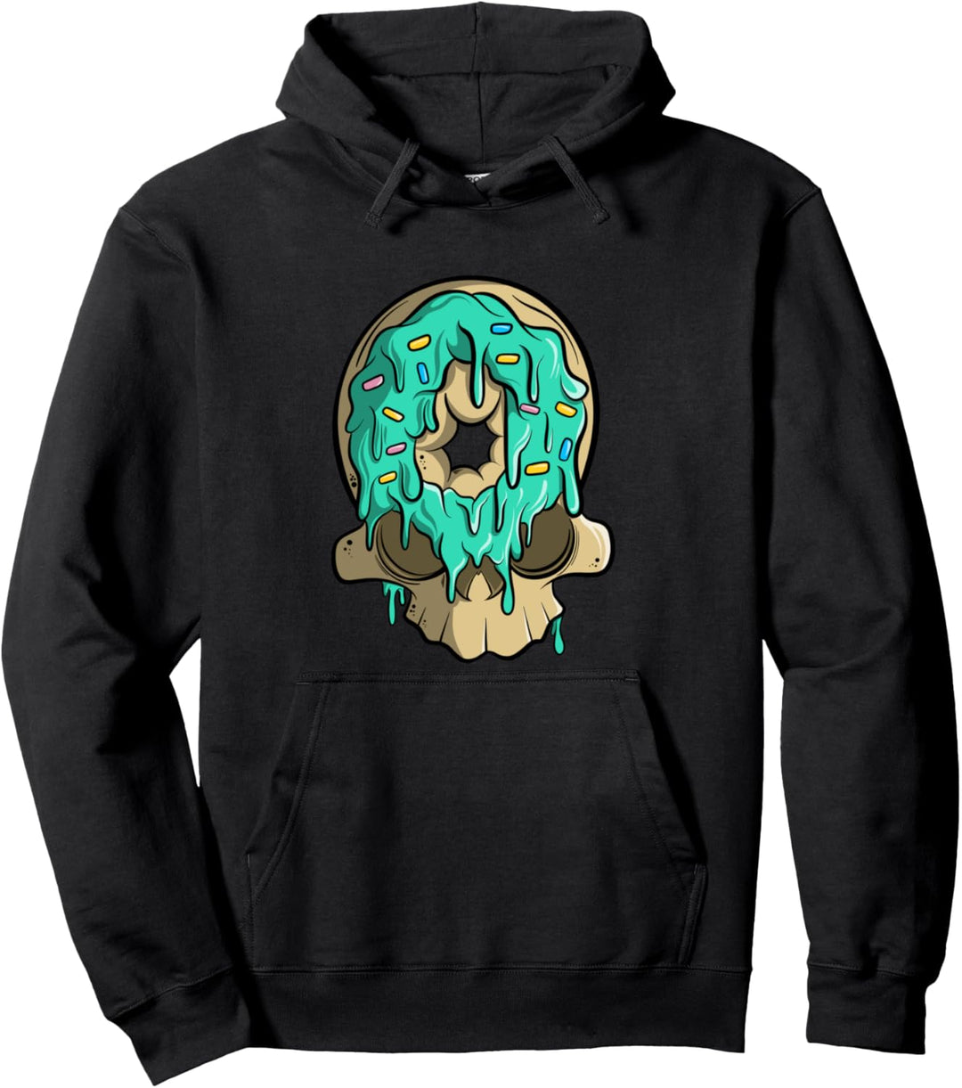 Donut Totenkopf Skull - Süssigkeiten Fun Pullover Hoodie