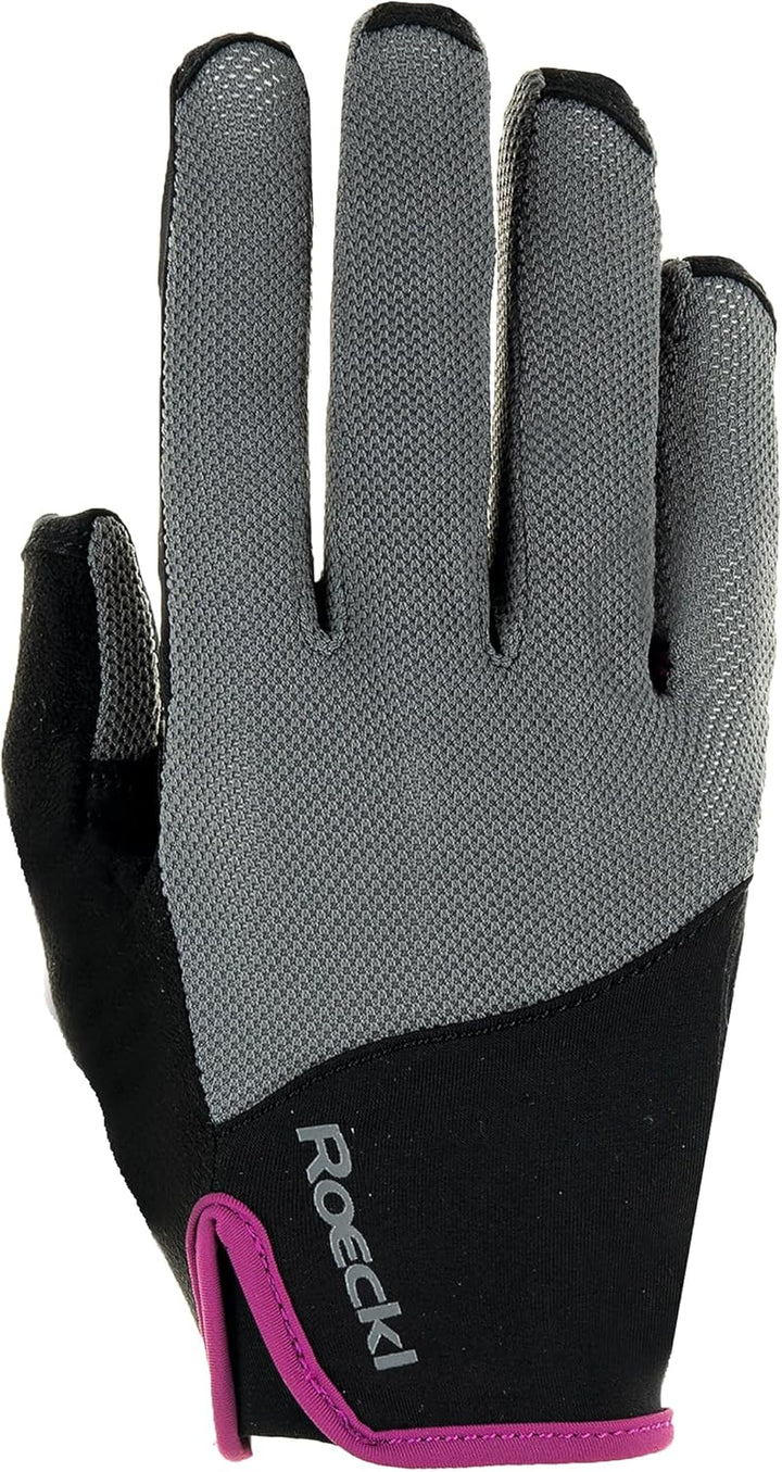 Roeckl Sports Reithandschuh Lynn, Ladies Sommer Handschuh, 2 Farben, Grösse 6-8.5 6 Anthrazit, 6 Ant