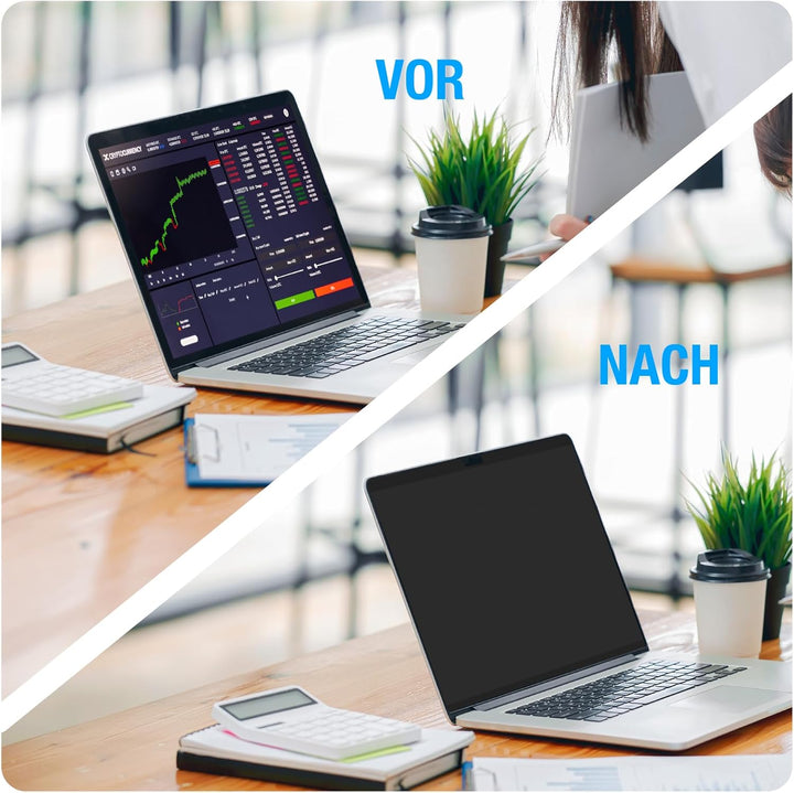 Fluflyer Magnetischer Blickschutzfilter Kompatibel Mit MacBook Air 13,6 Zoll (2022-2024, M2 M3), Abn