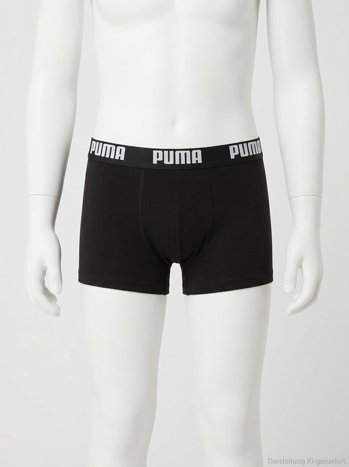 Puma Children Unisex Boxer Unterwäsche (5er Pack) 122-128 Schwarz, 122-128 Schwarz