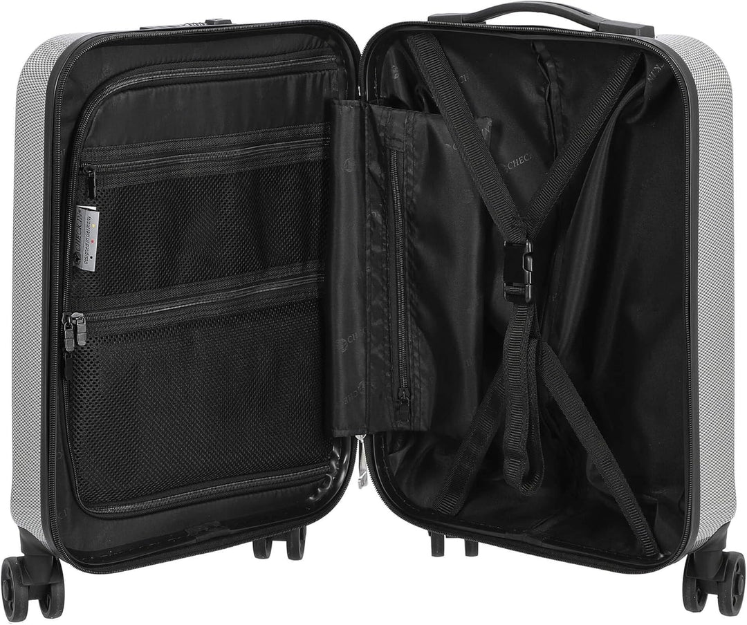 CHECK.IN London 2.0 4-Rad Kabinentrolley 55cm silber