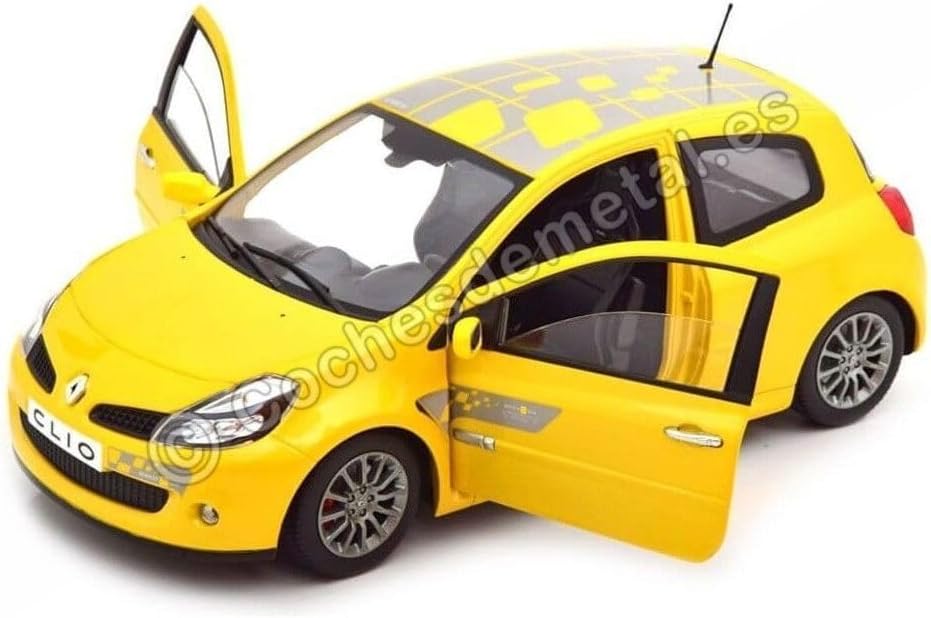 Norev NV185236 Clio RS F1 Team 2007-Sirius Yellow Renault Sammelmodell, Multi, Mehrfarbig