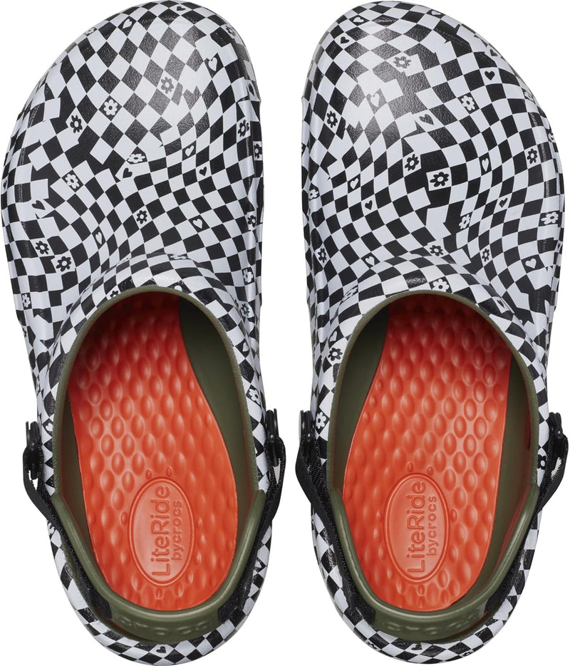 Crocs Unisex Bistro Pro Literide Clog Holzschuh 36/37 EU Black White, 36/37 EU Black White