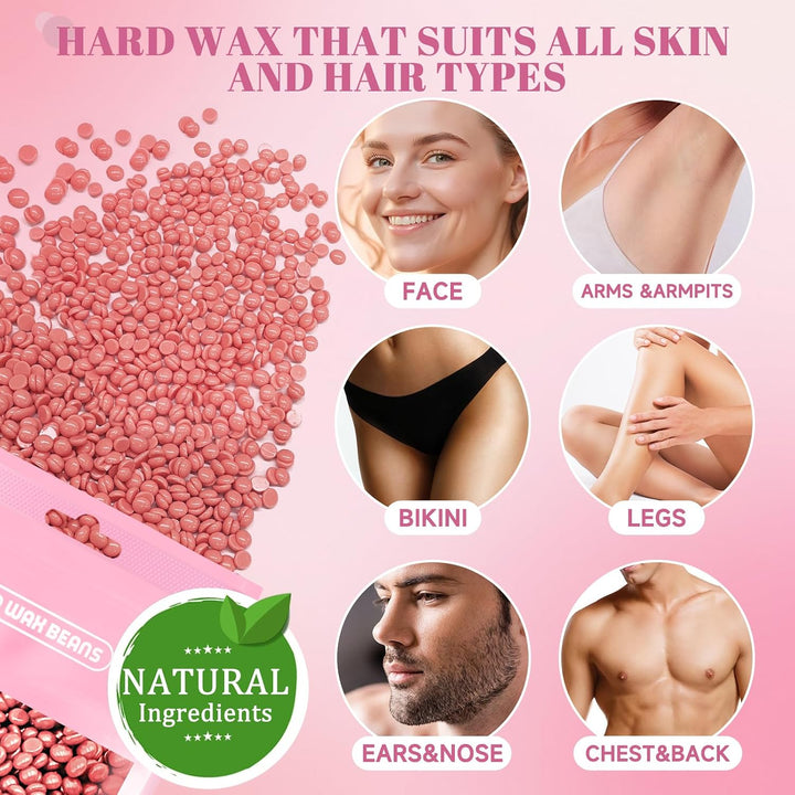 iFanzeTech Wax Maschine Waxing Set Frauen: Wachs Haarentfernung - Wachswärmer Wachsgerät zur haarent