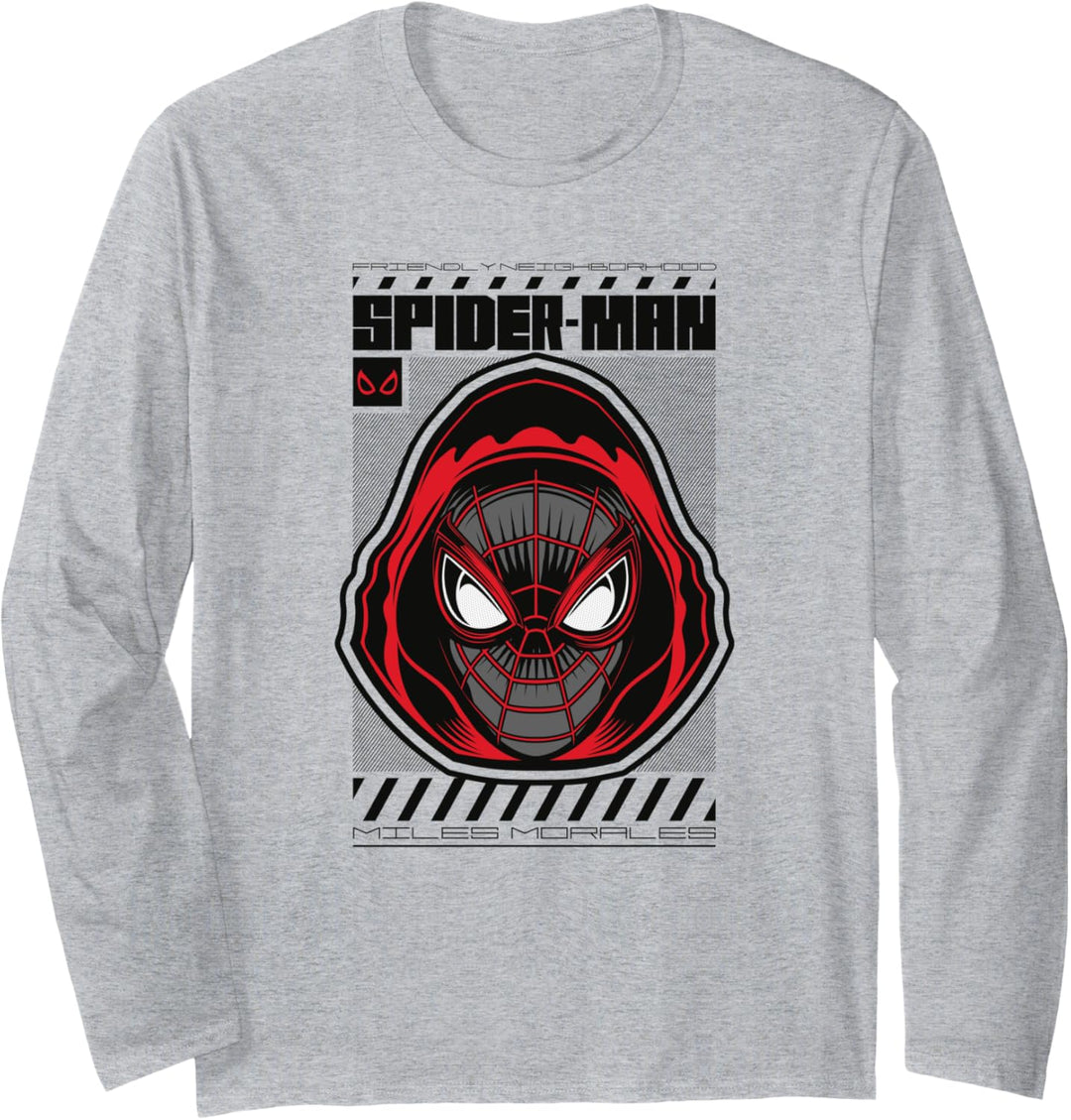 Marvel Spider-Man: Miles Morales Game Face Langarmshirt