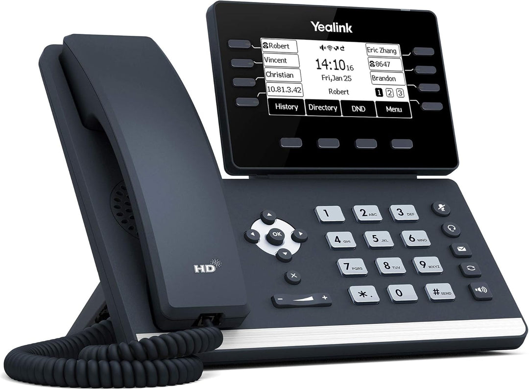 Yealink IP Telefon SIP-T53W VoIP-Telefon, schwarz SIP-T53W Single