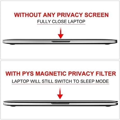 PYS® MacBook Air 34,5 cm (13,6 Zoll) Sichtschutz, magnetisch, MacBook Air M2 Sichtschutz für MacBook