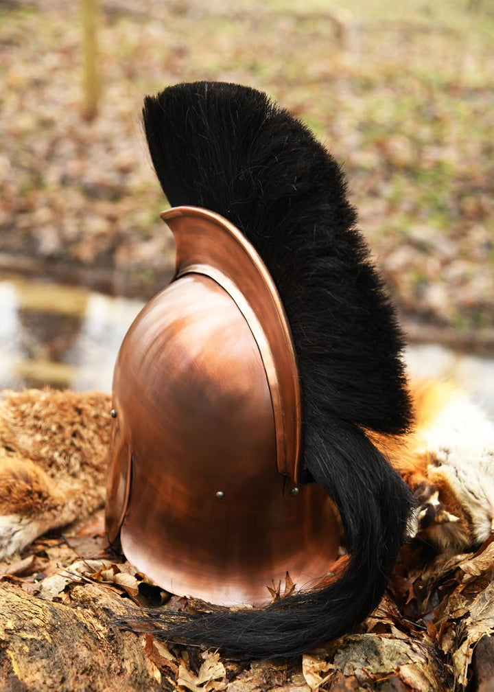 Griechischer Helm aus Troja mit Helmbusch - Antike - Griechenö