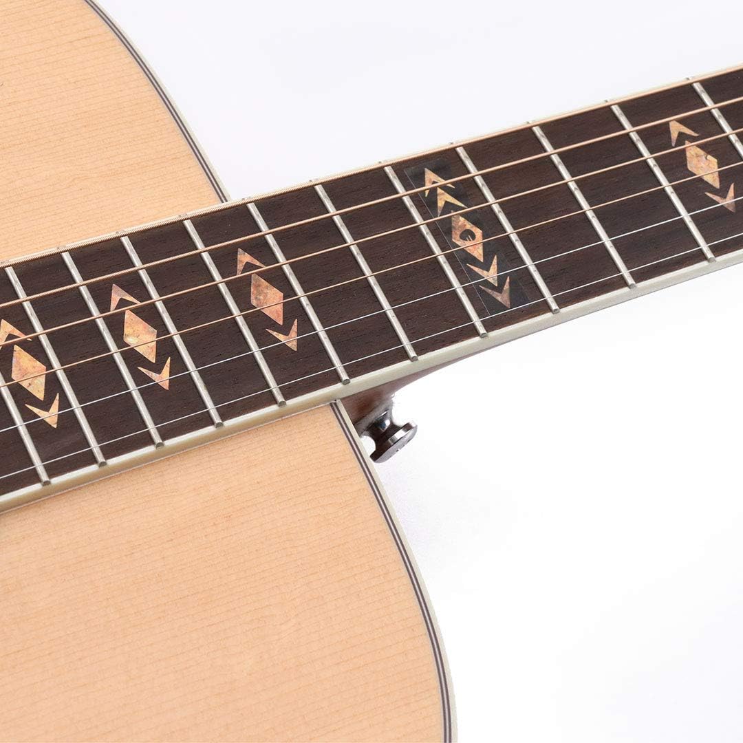 Diamonds & Arrows - Inlay Sticker für Akustik- und E-Gitarren Griffbretter - Made in Germany (Rusty