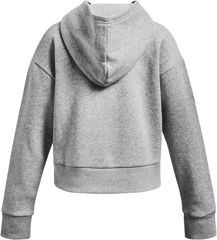 Under Armour Mädchen Rival Fleece Crop Hoodie Kapuzenpullover XS Mod Gray Light Heather, XS Mod Gray