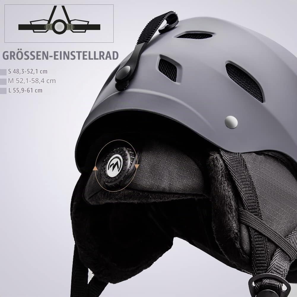 OutdoorMaster Kelvin Unisex Skihelm - Schneesporthelm für Skifahren/Snowboard mit Belüftungssystem,