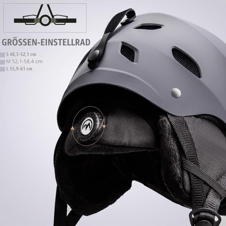 OutdoorMaster Kelvin Unisex Skihelm - Schneesporthelm für Skifahren/Snowboard mit Belüftungssystem,