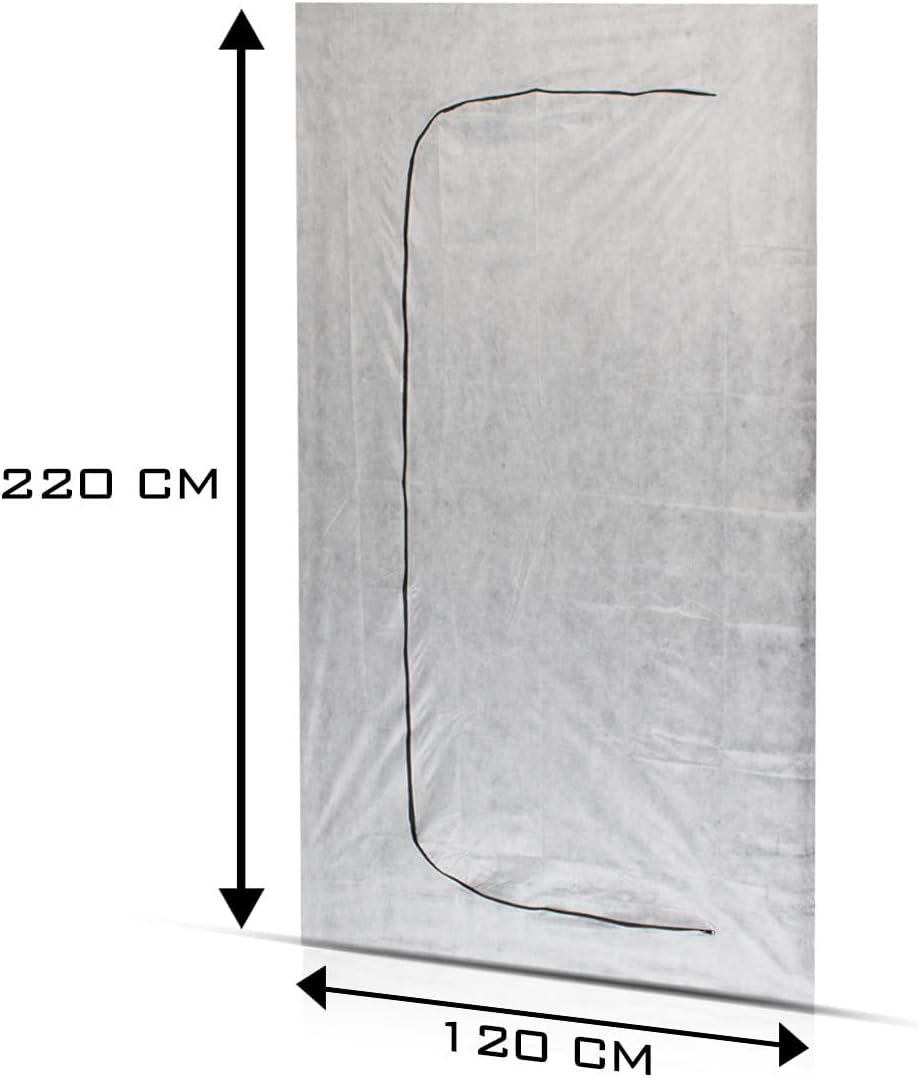 STAHLWERK Staubschutztür 3er Set C-Form Staubtür/Schmutzschleuse/Staubvorhang mit integriertem Reiss