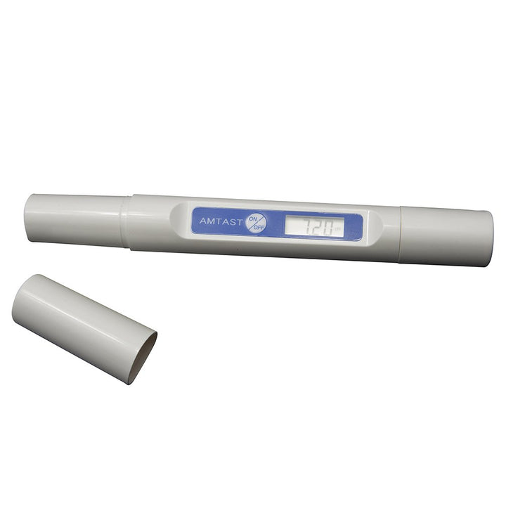 AMTAST Tragbarer Stift-pH-Meter für Oberflächen-Flachstift-pH-Tester mit Temperaturanzeige, keine Ka