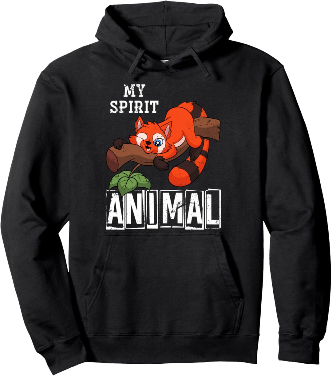 Zoo Tier Pandabär Mein spirituelles Tier Roter Panda Pullover Hoodie