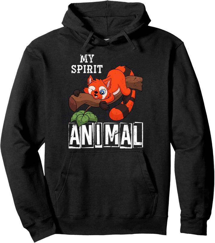 Zoo Tier Pandabär Mein spirituelles Tier Roter Panda Pullover Hoodie