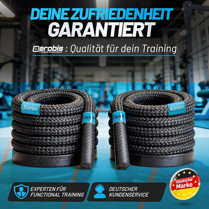 aerobis® Battle Jump Ropes | schweres Springseil | Geschmeidig und flexibel | Tau mit hohem Gewicht