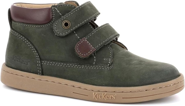 Kickers Unisex Kinder Tackeasy Oxford-Schuh 24 EU Khaki, 24 EU Khaki