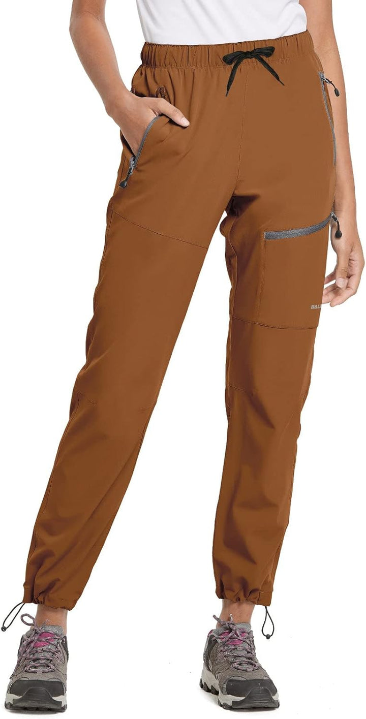 BALEAF Damen Outdoorhose Wanderhose Wasserdicht Schnelltrocknend Leicht Trekkinghose Capris UV Schut