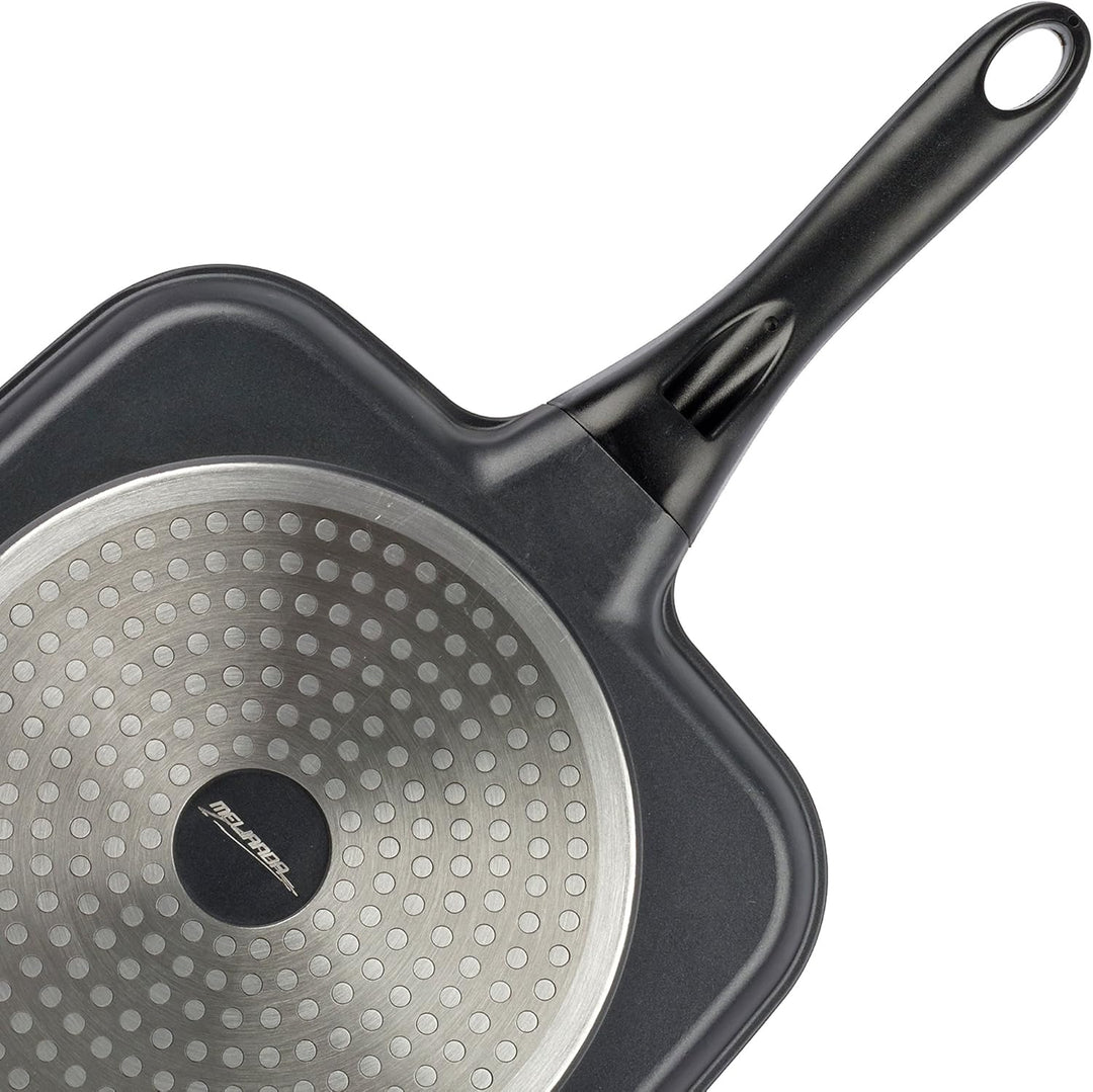 melianda MA-18330 3-in-1 Multigrillpfanne, Multipfanne (drei Unterteilungen, geeignet für Elektro-,