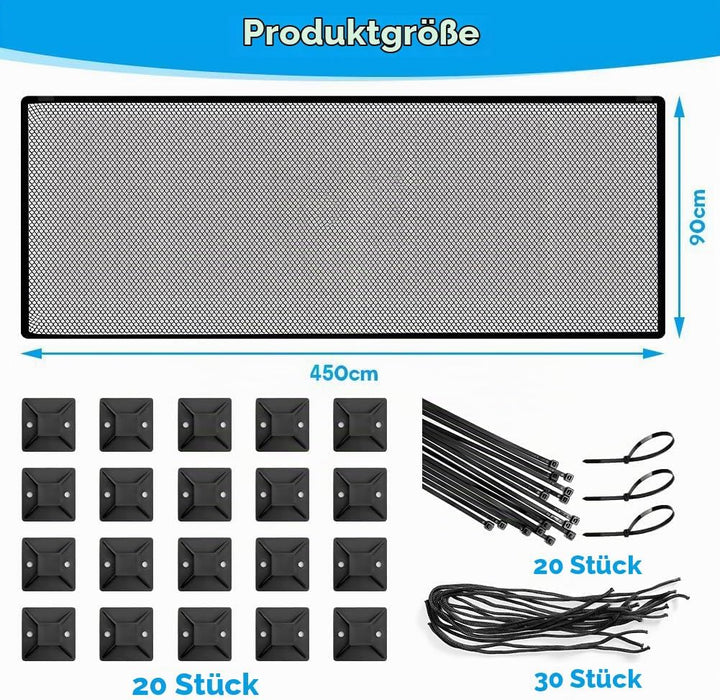 Kinder Sicherheitsnetz,450x90cm Kinder Treppenschutznetz,Baby Balkon Geländer 4.5 Meter Treppenhaus