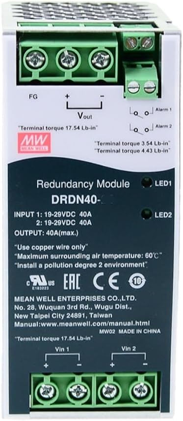 Mean Well DRDN 40W Schaltnetzteil DRDN40-48, DRDN40-48