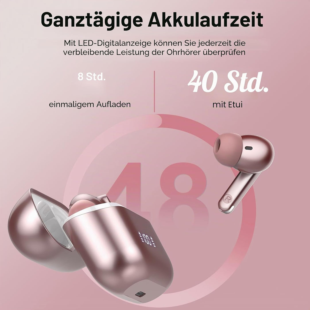 KI Übersetzer Kopfhörer mit Audio und Videoanrufe, 3-in-1 Bluetooth 5.4 Kopfhörer mit 164 Sprachen E