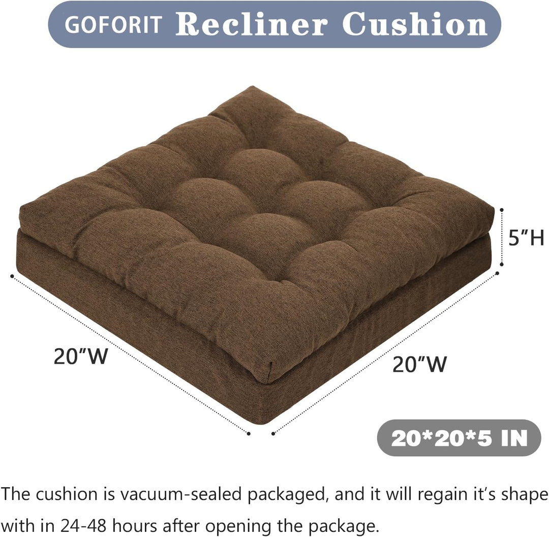 GOFORIT Sitzerhöhung für Ältere 50x50x12cm, Exklusives Zweilagiges Memory-Schaum Sitzkissen mit Star