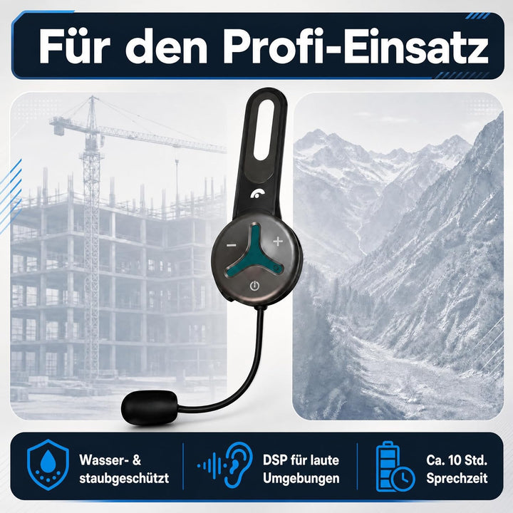 @tec BuddyChat Trio - 3X Bluetooth® Headset-Module für bis zu 3 Personen Gegensprechanlage (Intercom