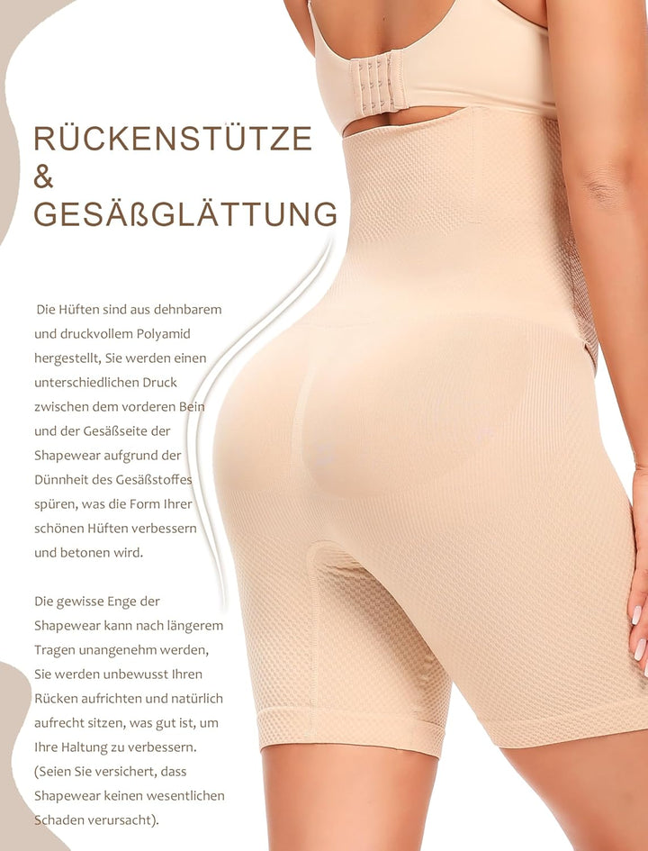 SURE YOU LIKE Taillenformer Shapewear Damen Bauchweg Miederpant Damen Bauchweg Unterhose Mit Korsett