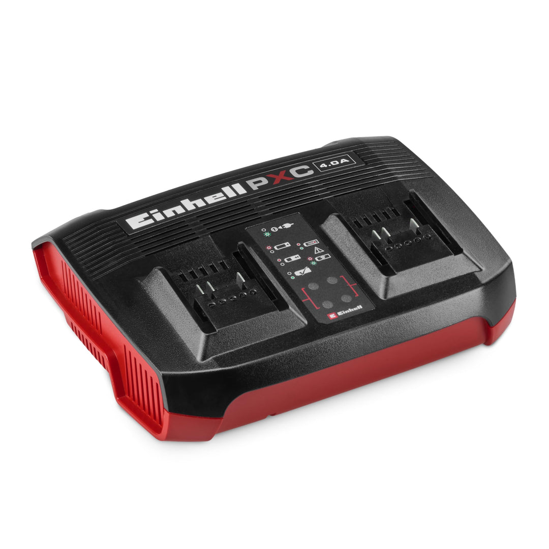 Original Einhell Ladegerät Power X-Twincharger 4A Power X-Change (18 V, gleichzeitiges Laden von 2x