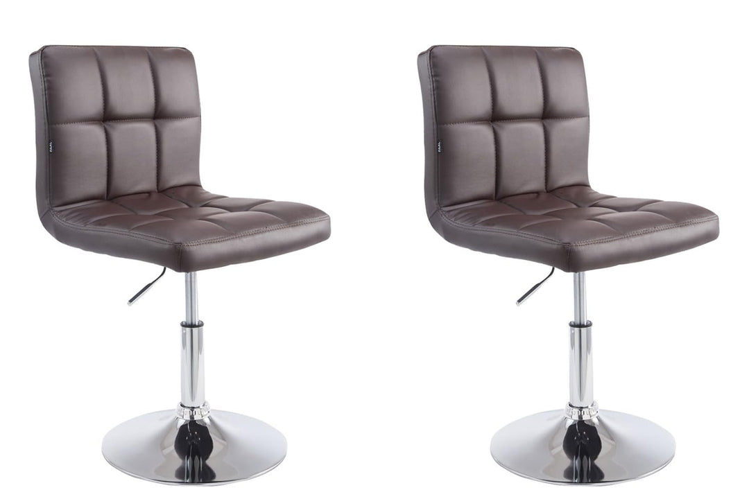 CLP 2er Set Lounger Palma V2 Mit Kunstlederbezug I 2 x Höhenverstellbarer Polsterstuhl Mit Rückenleh