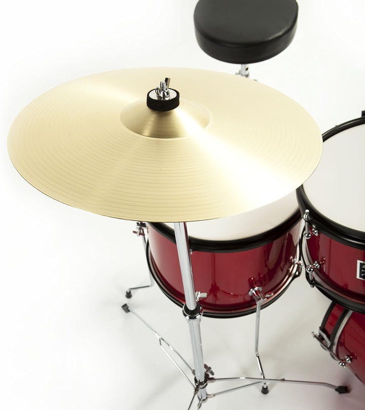 Fame Kiddyset 5 PC Junior Drumset Red, Kinderschlagzeug mit Bass Drum, Toms, Snare, Hardware und Hoc