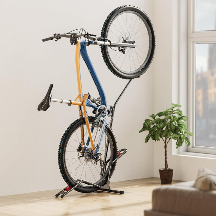 Wiltec vertikaler Fahrradständer 53 x 11 x 120 cm, Universal Fahrradhalter freistehend aus robustem