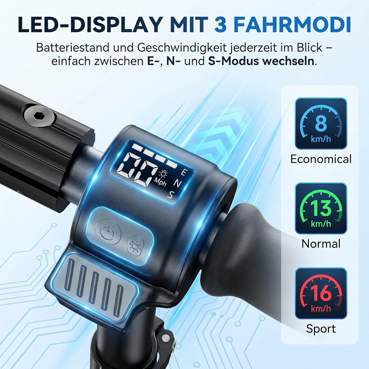 Caroma Elektroroller für Kinder von 6-12 Jahren, 150W Motor bis 16 km/h E Scooter, Faltbarer E Rolle